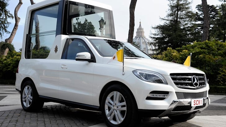 Mercedes-Benz M-Class Popemobile delivered to the Vatican | CarAdvice