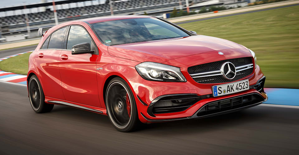 2016 Mercedes Benz A Class Amg A45 Pricing And Specifications Styling Boost Upgraded Features New Pricing Caradvice