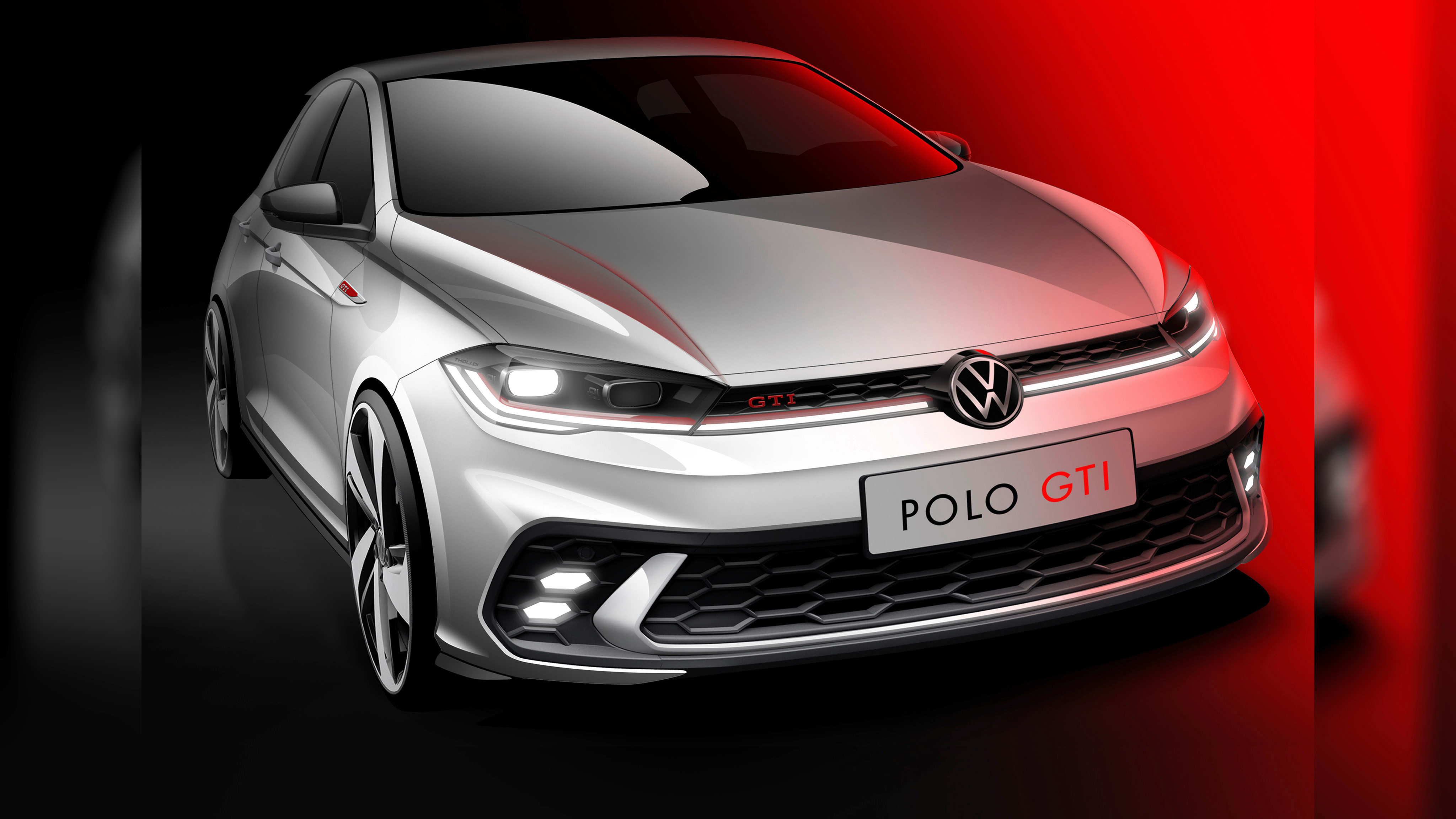  2022  Volkswagen Polo  GTI  facelift teased ahead of June 