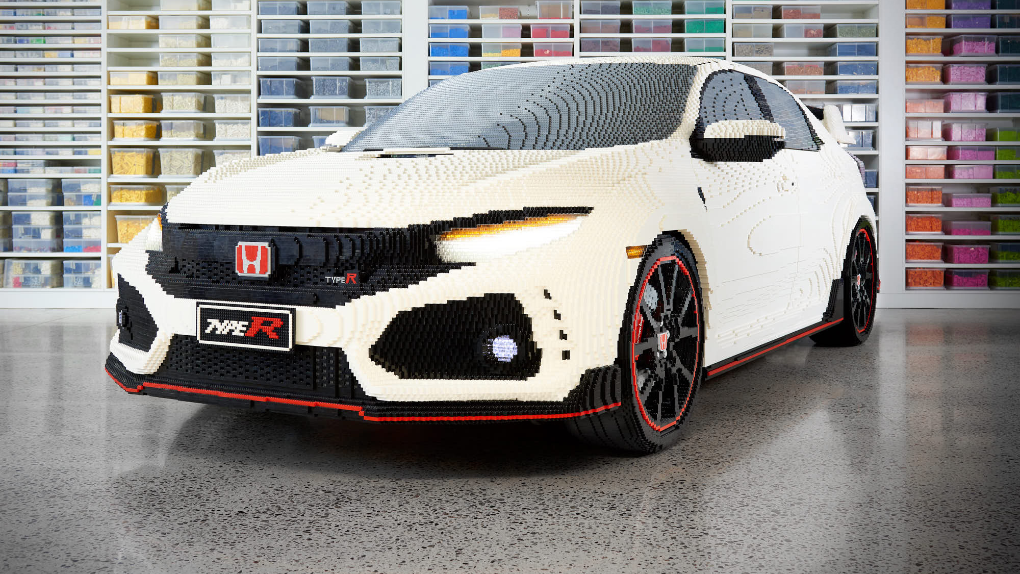 Life Size Lego Honda Civic Type R Debuts In Melbourne We Talk With The Man Behind Its Build Caradvice